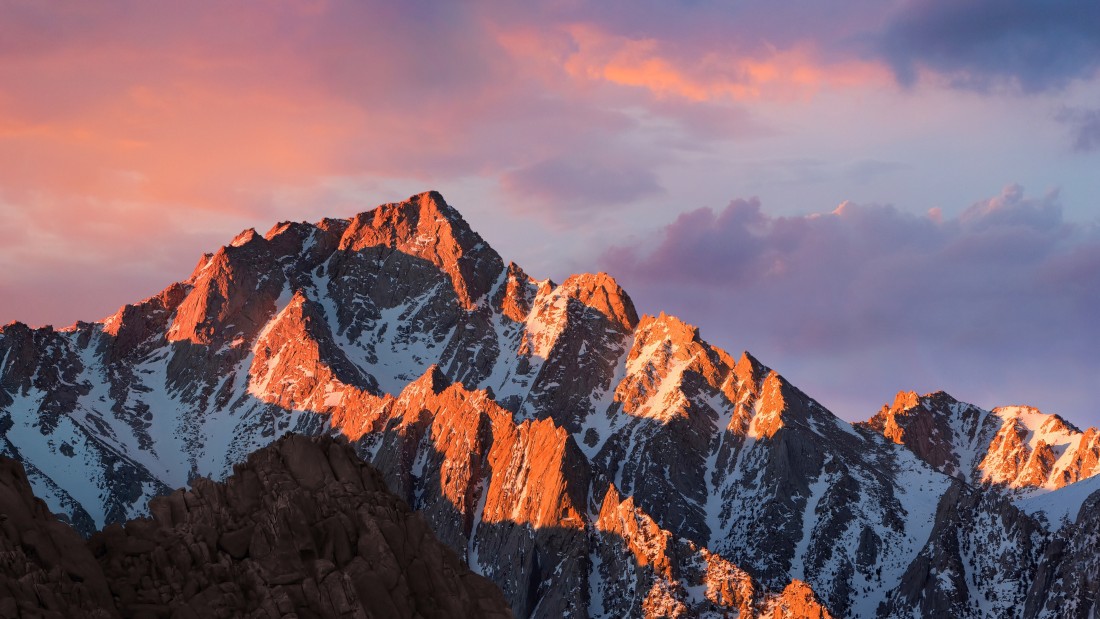 mountain-sunset-alpenglow-peaks-4k-3840×2160