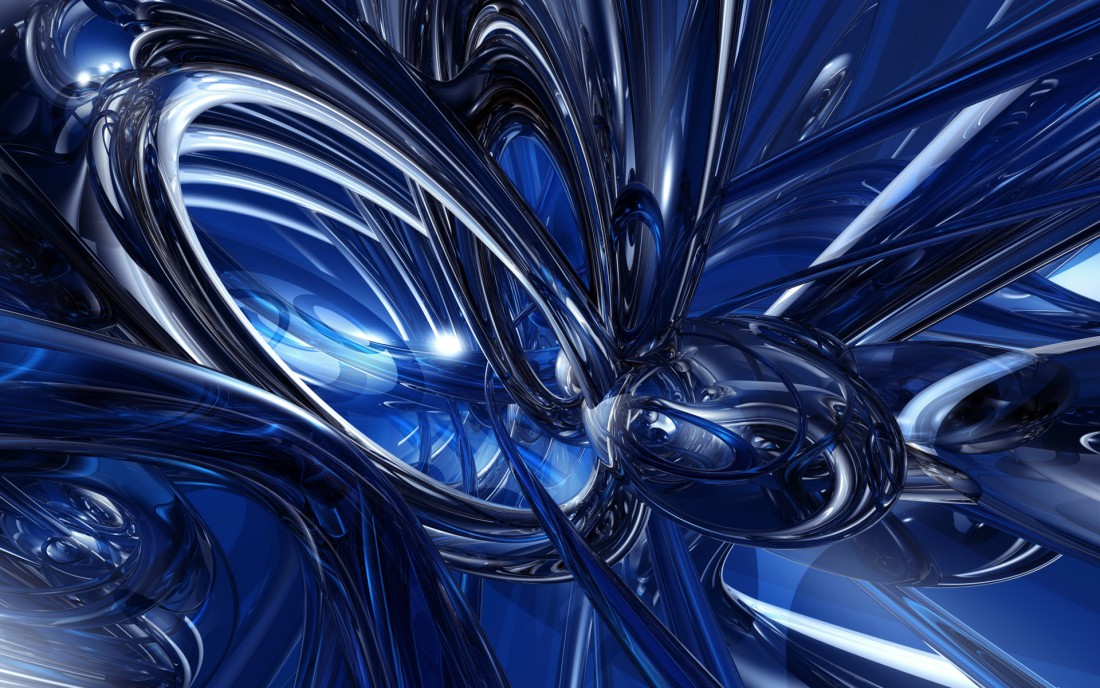 3d-abstract-blue-chrome-ribbons-wallpaper-1920×1200