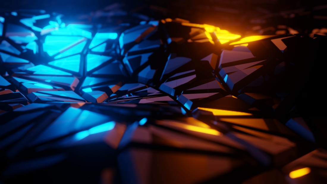 broken-abstract-blue-orange-shards-1920×1080-wallpaper