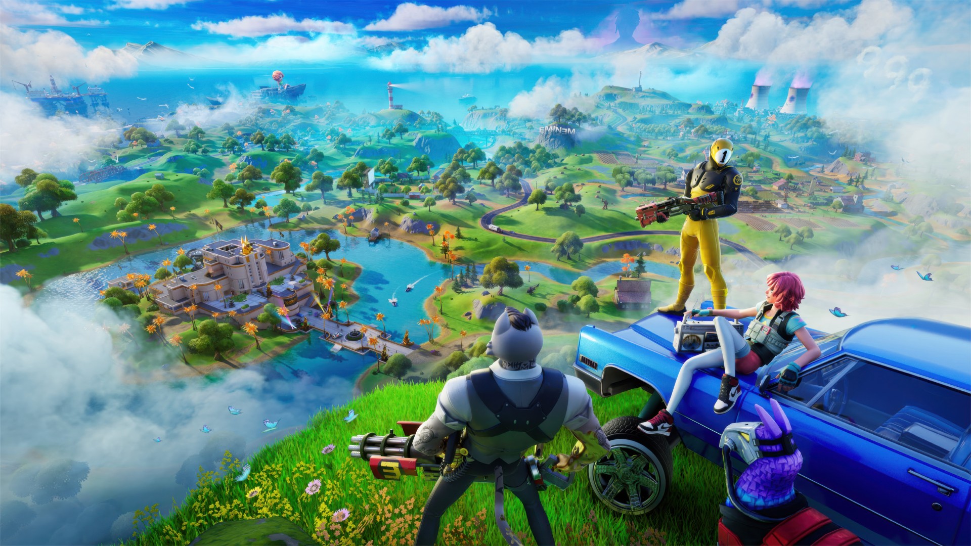 Fortnite Island Panorama Wallpaper – free HD wallpaper