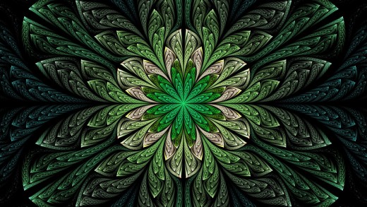fractal-green-white-art-pattern-abstract-wallpaper-1920×1080