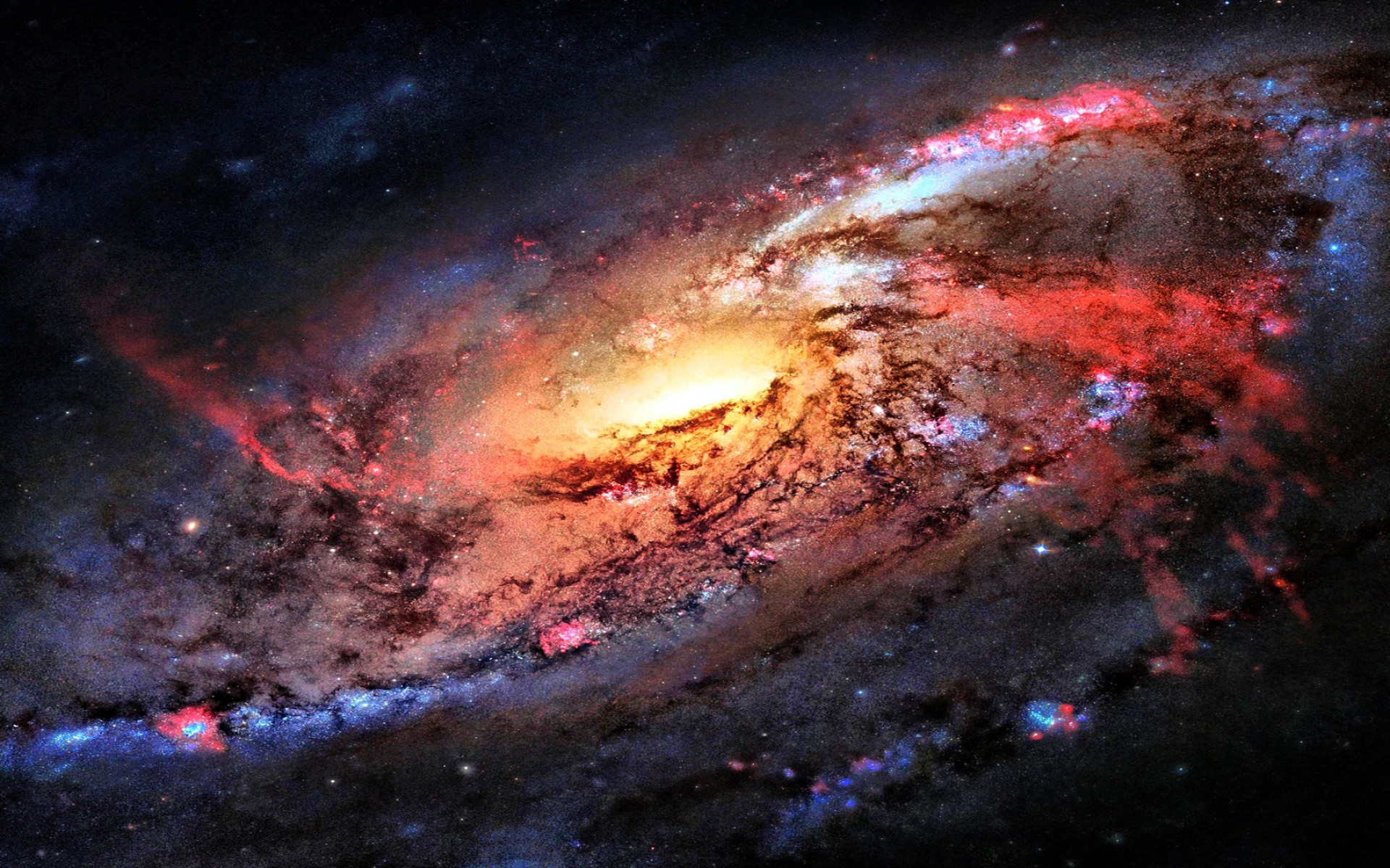 Brilliant Spiral Galaxy Space Wallpaper – free HD wallpaper