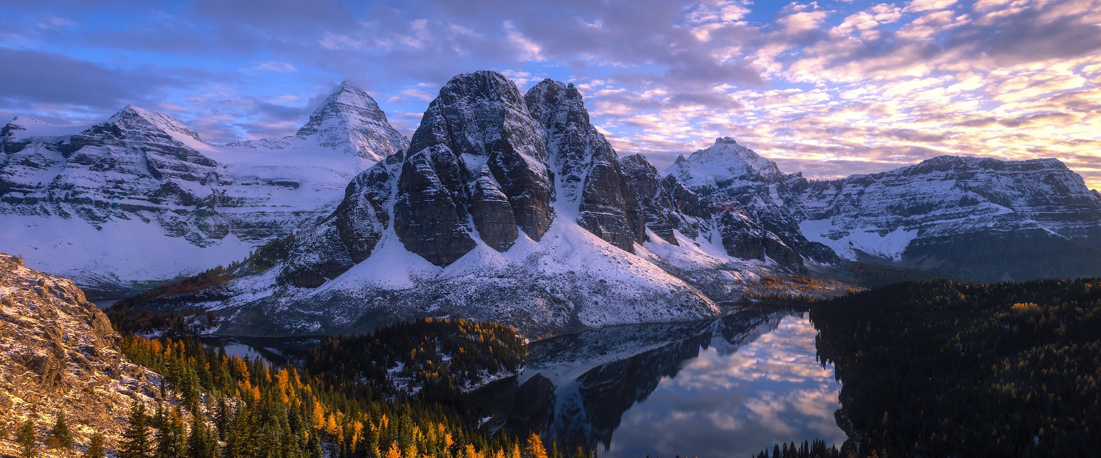 Mountain Lake Sunrise Wallpaper – free HD wallpaper