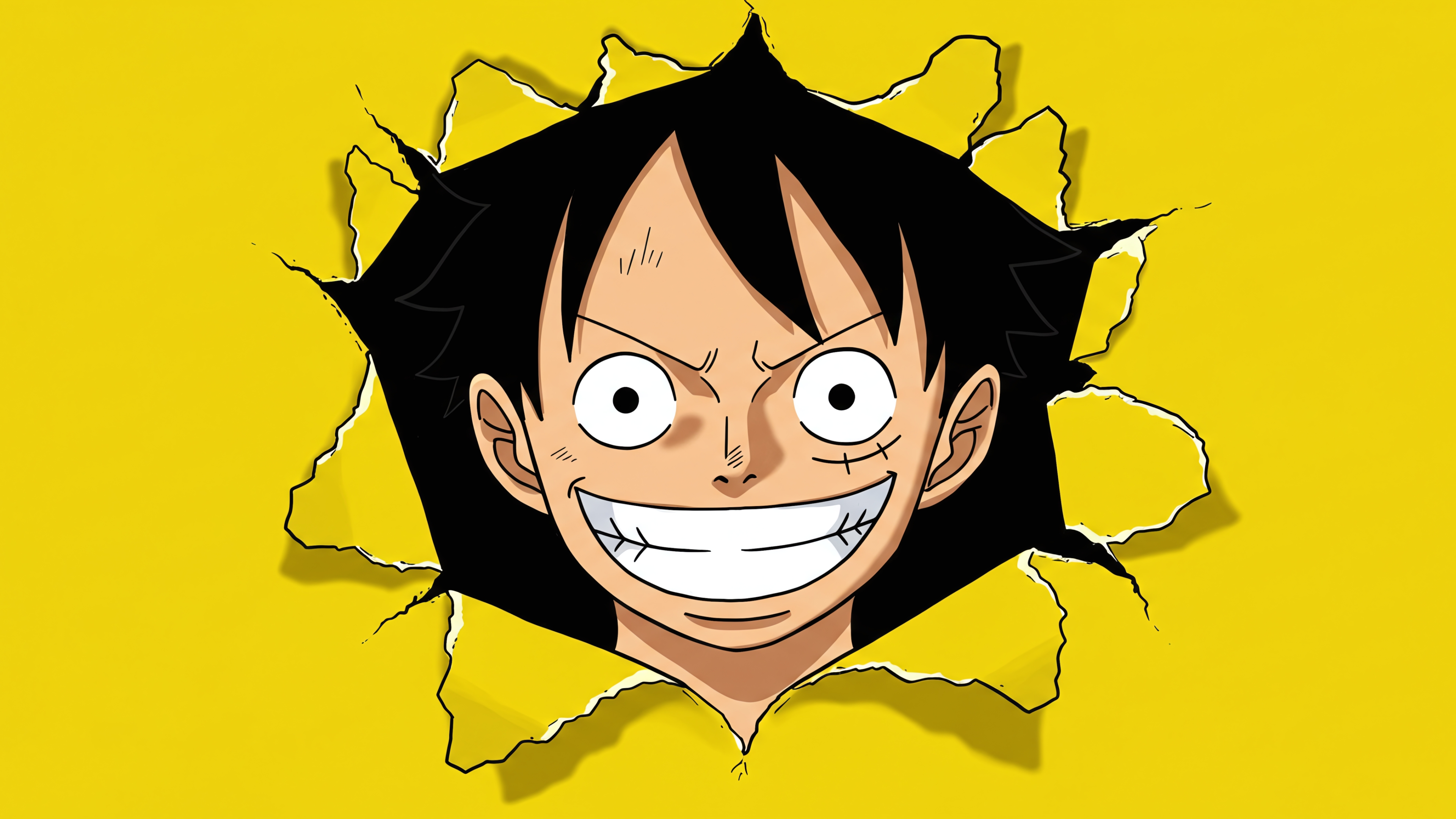 One Piece Luffy Yellow Burst Wallpaper – free HD wallpaper