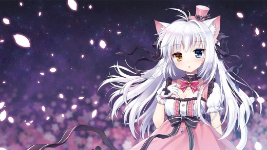 cute-white-hair-anime-cat-girl-wallpaper-1920×1080