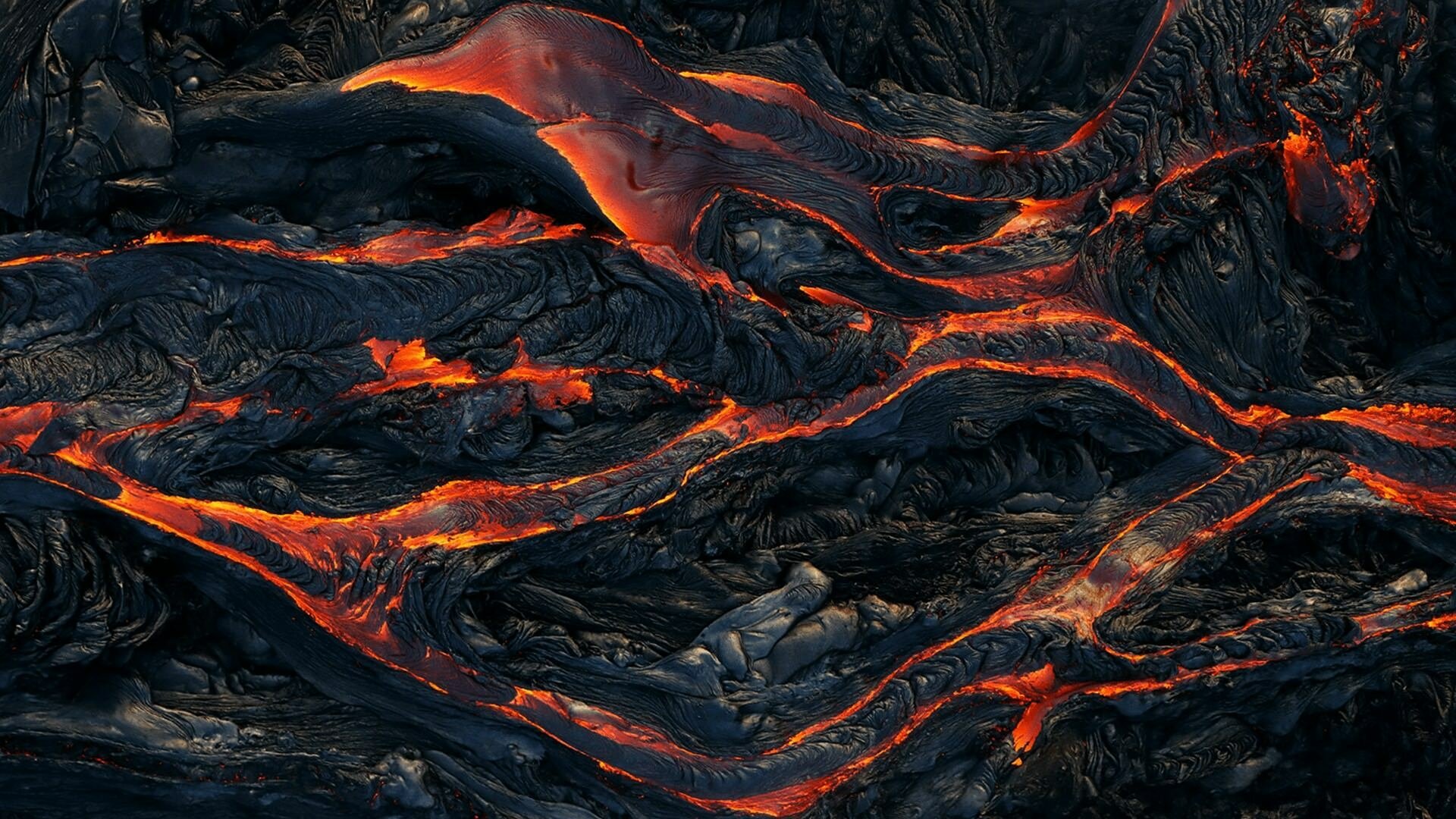 Molten Lava Flow Wallpaper