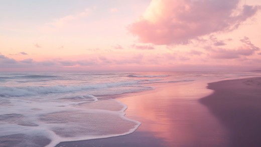 pink-ocean-sunset-waves-wallpaper-3840×2152