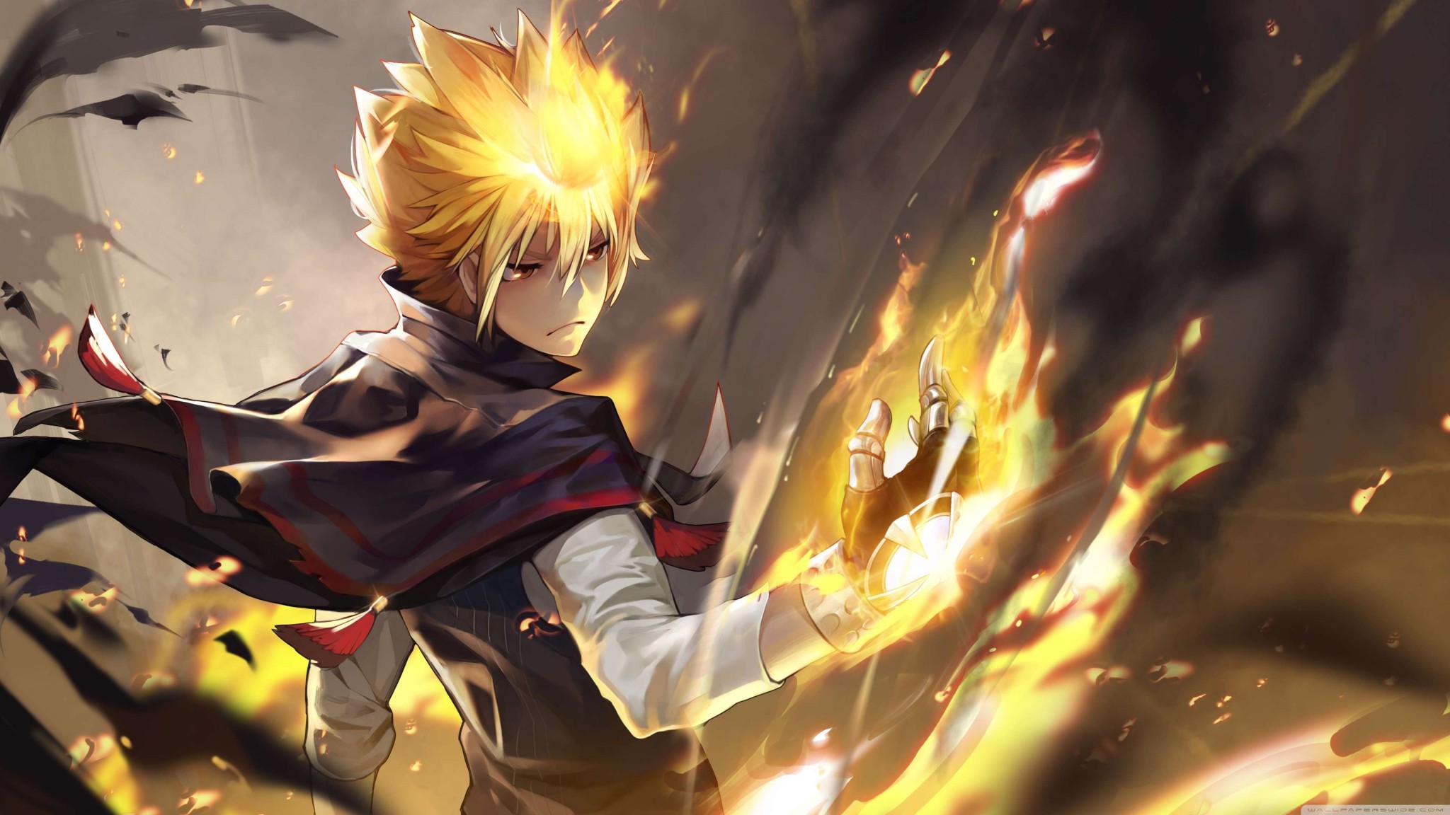 Anime Fire Mage Wallpaper