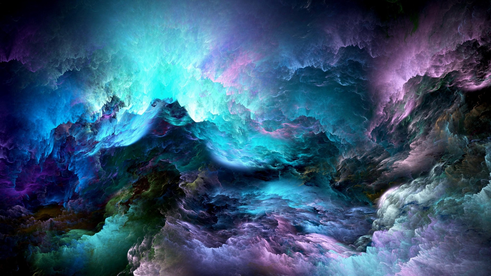 Aurora Cloud Abstract Wallpaper