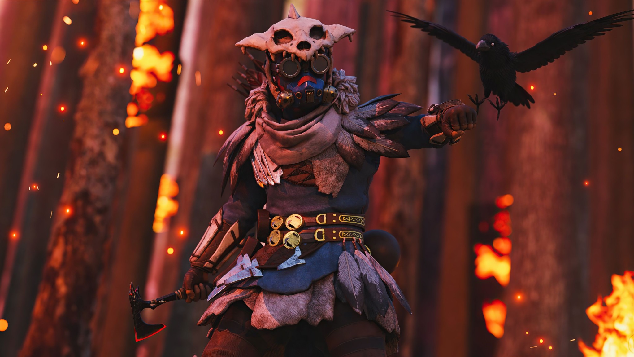 Bloodhound Ravenfire Apex Legends Wallpaper