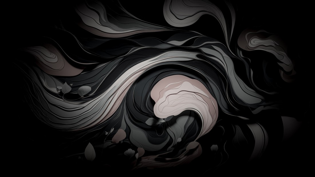 hd abstract wallpapers dark nature flowing lines organic shapes