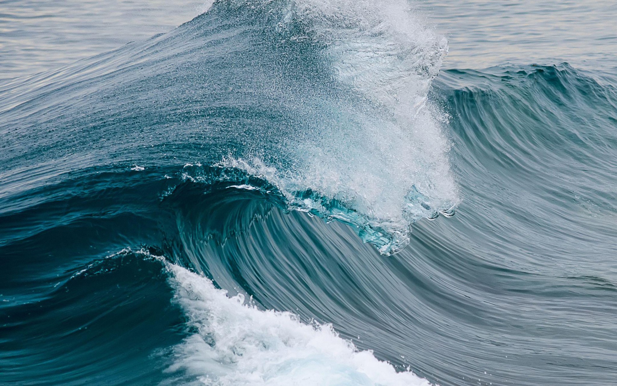 Ocean Wave Curl Wallpaper – free HD wallpaper
