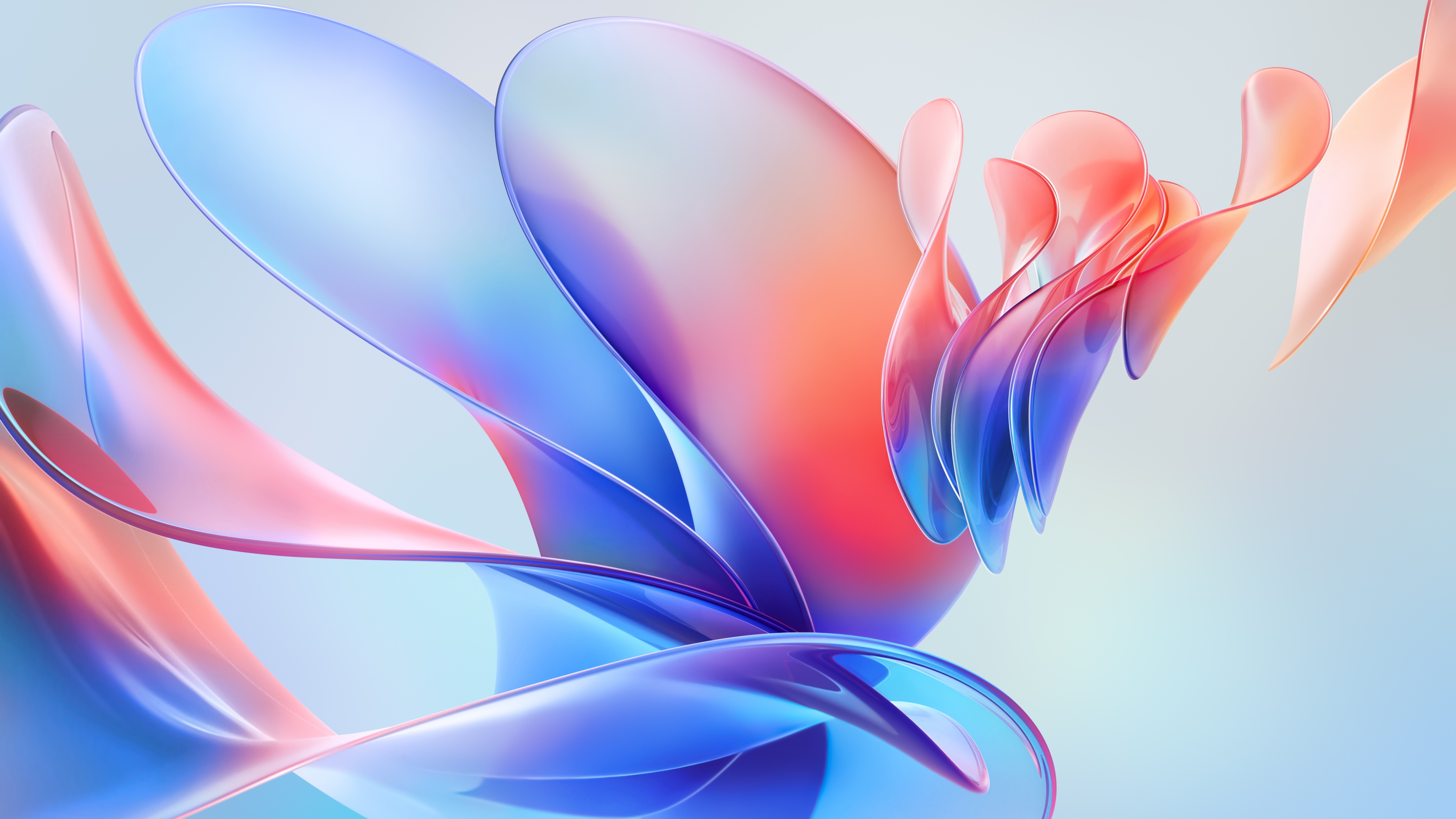 Pastel Glass Flow 3D Wallpaper – free HD wallpaper