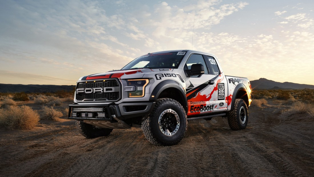 gray-ford-raptor-desert-wallpaper-3840×2160