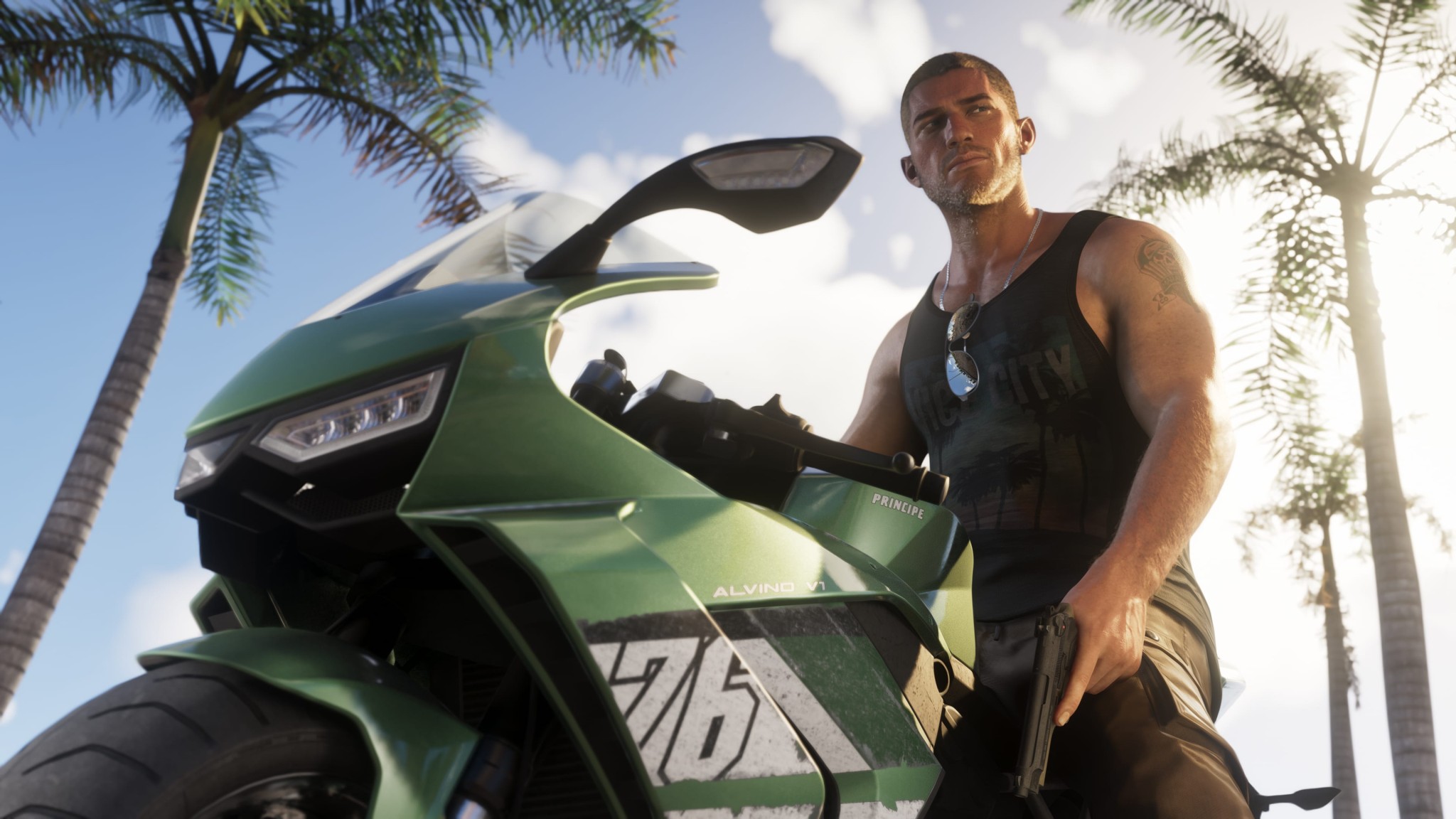 GTA 6 Jason Motorcycle Wallpaper