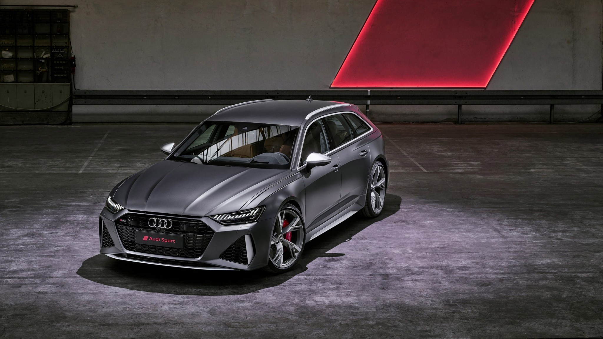 Matte Gray Audi RS6 Avant Wallpaper – free HD wallpaper
