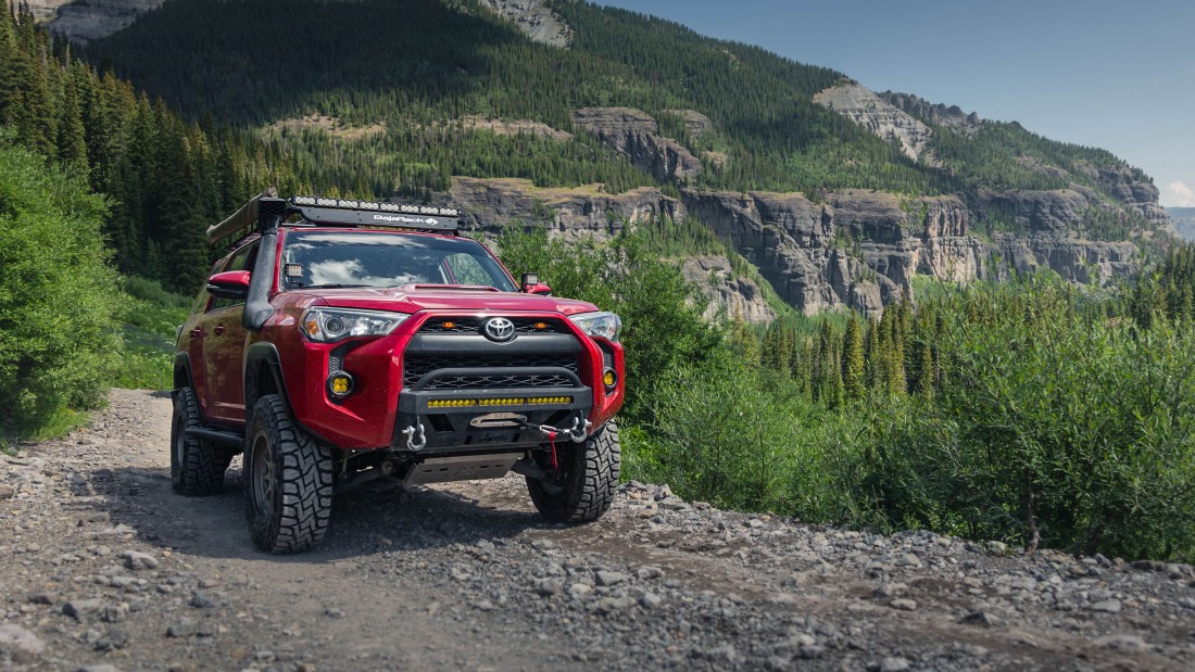 red-toyota-4runner-wallpaper-off-road-mountain-trail-3840×2160.