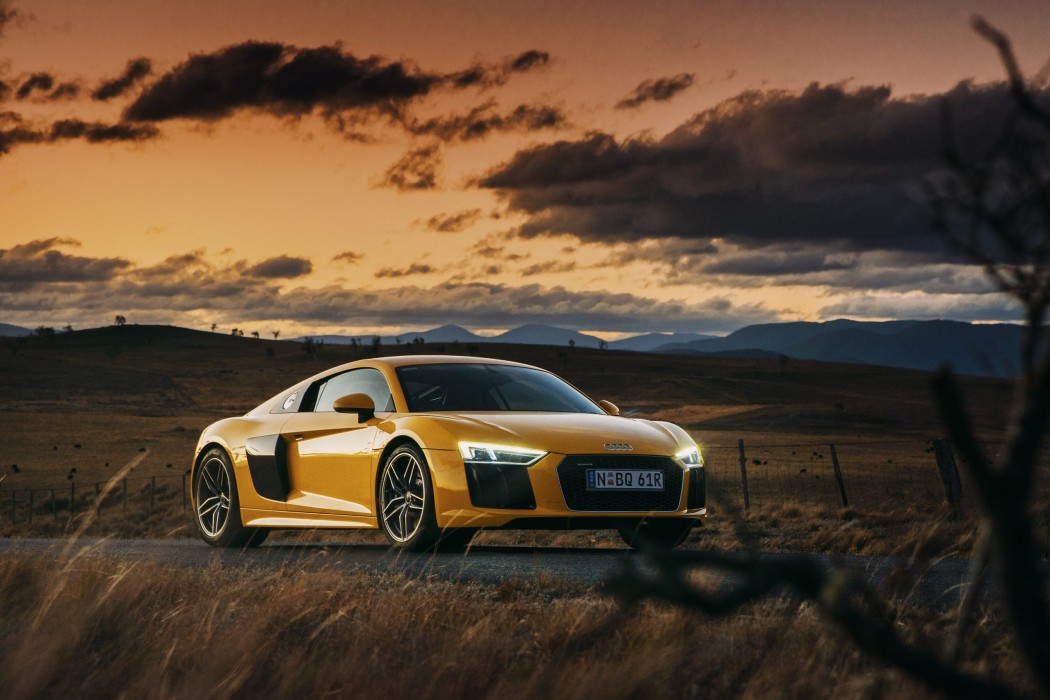 yellow-audi-r8-sunset-wallpaper-2560×1707