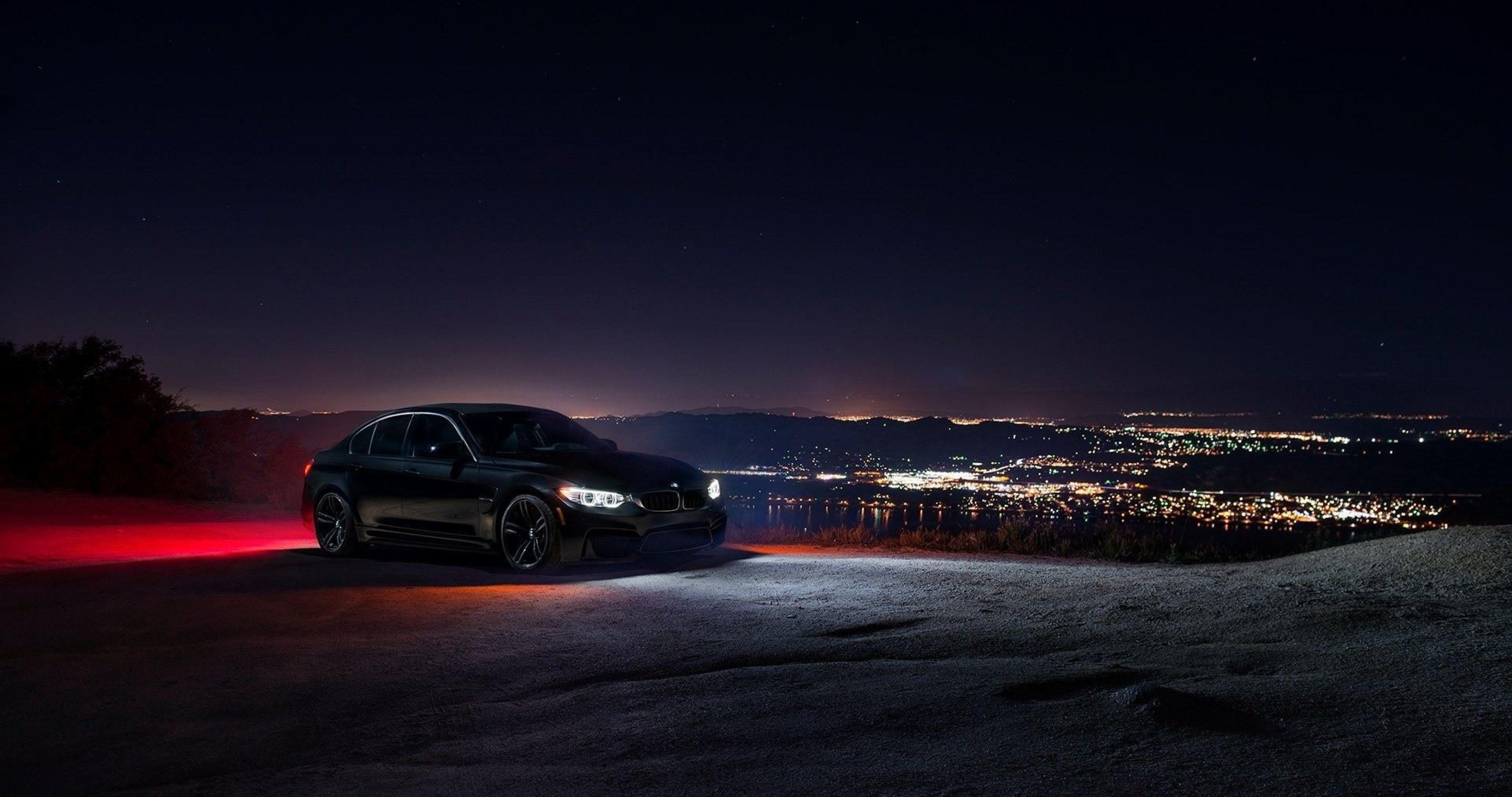 4K Black BMW Night Car Wallpaper – free HD wallpaper