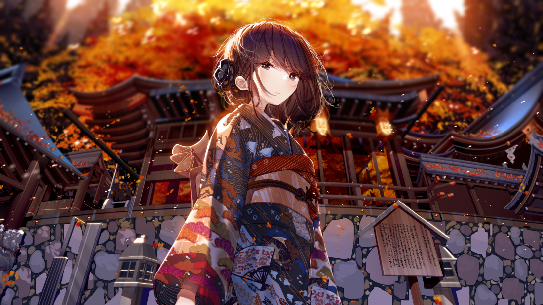autumn-anime-kimono-girl-wallpaper-1920×1080