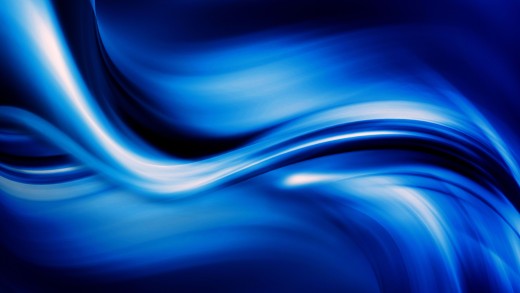 Blue Abstract Wave Wallpaper