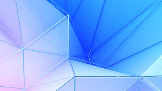 Blue Glass Geometry Wallpaper