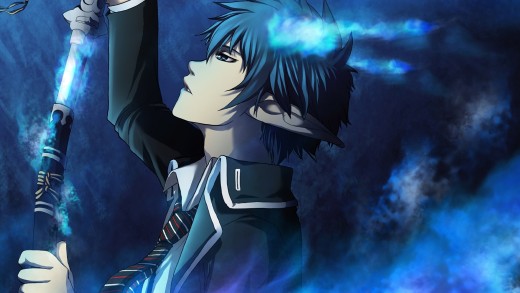 Blue Smoke Anime Sword Boy Wallpaper