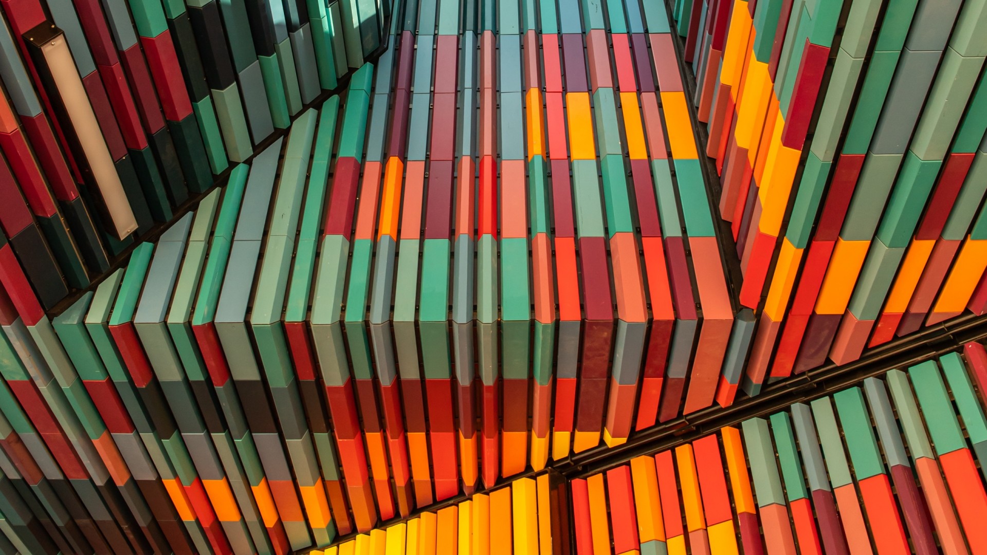 Colorful Geometric Architecture Wallpaper – free HD wallpaper