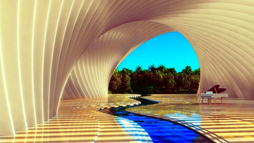 Curved Modern Architecture Wallpaper