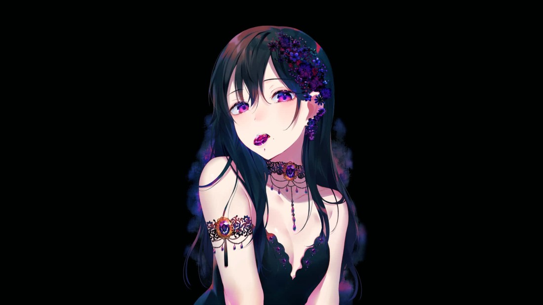 dark-anime-girl-purple-eyes-wallpaper-1920×1080
