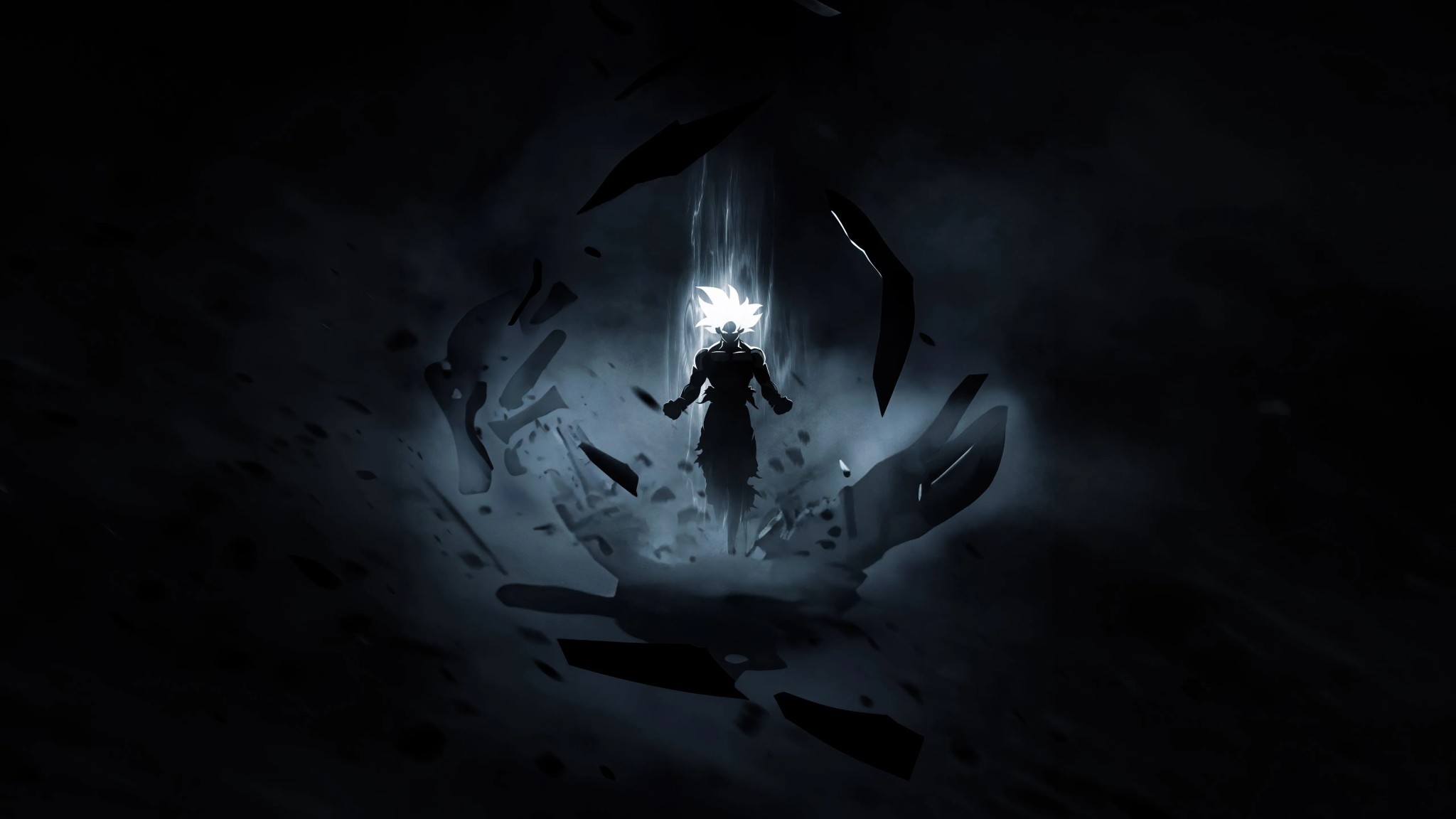Dark Anime Warrior 5K Wallpaper