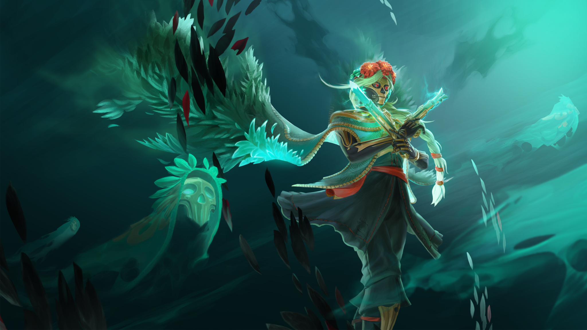 Dota 2 Muerta Spirit Gunslinger 4K Wallpaper