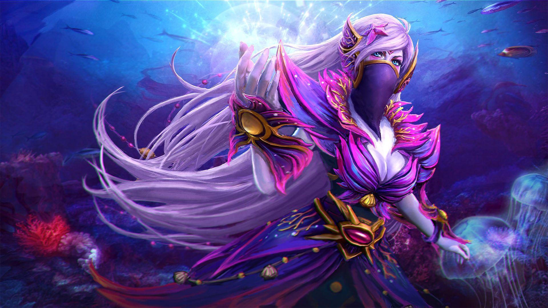 Dota 2 Templar Assassin Underwater Wallpaper