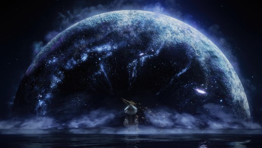 Elden Ring Cosmic Moon Wallpaper