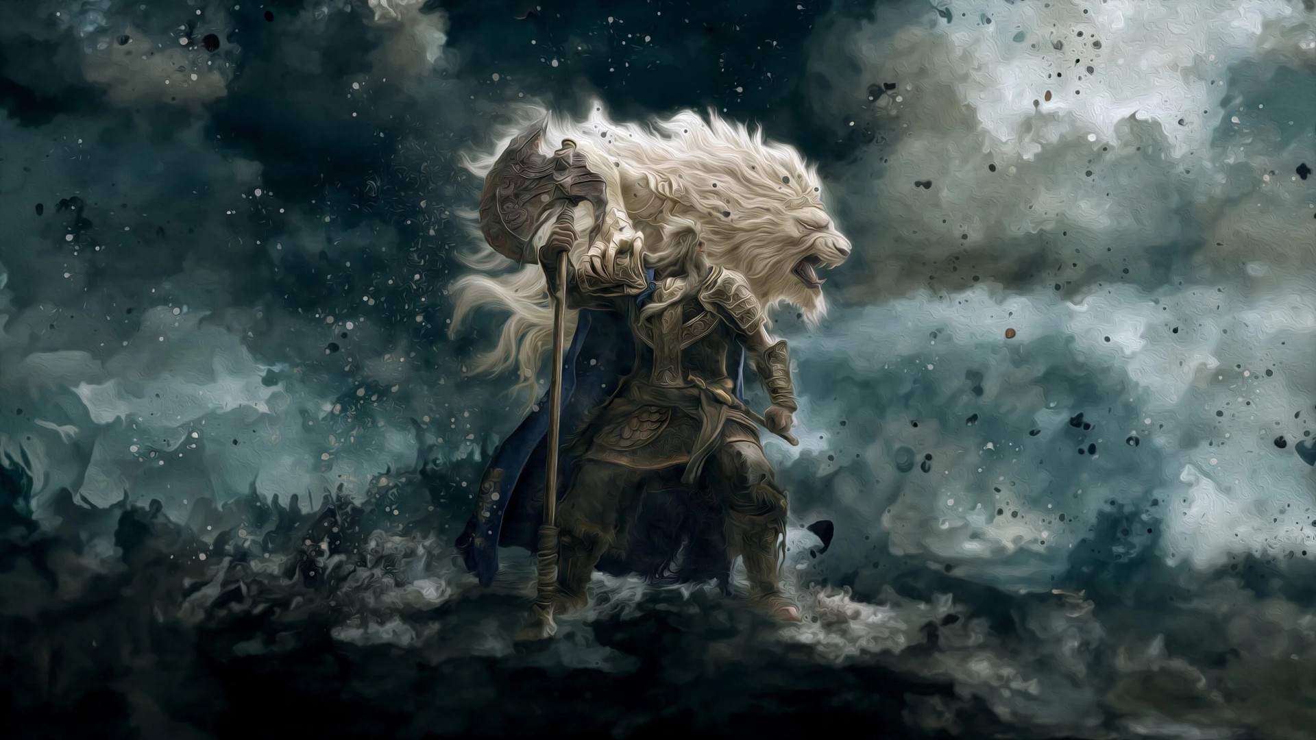 Elden Ring Lion Warrior Wallpaper – free HD wallpaper
