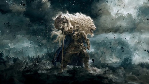 Elden Ring Lion Warrior Wallpaper