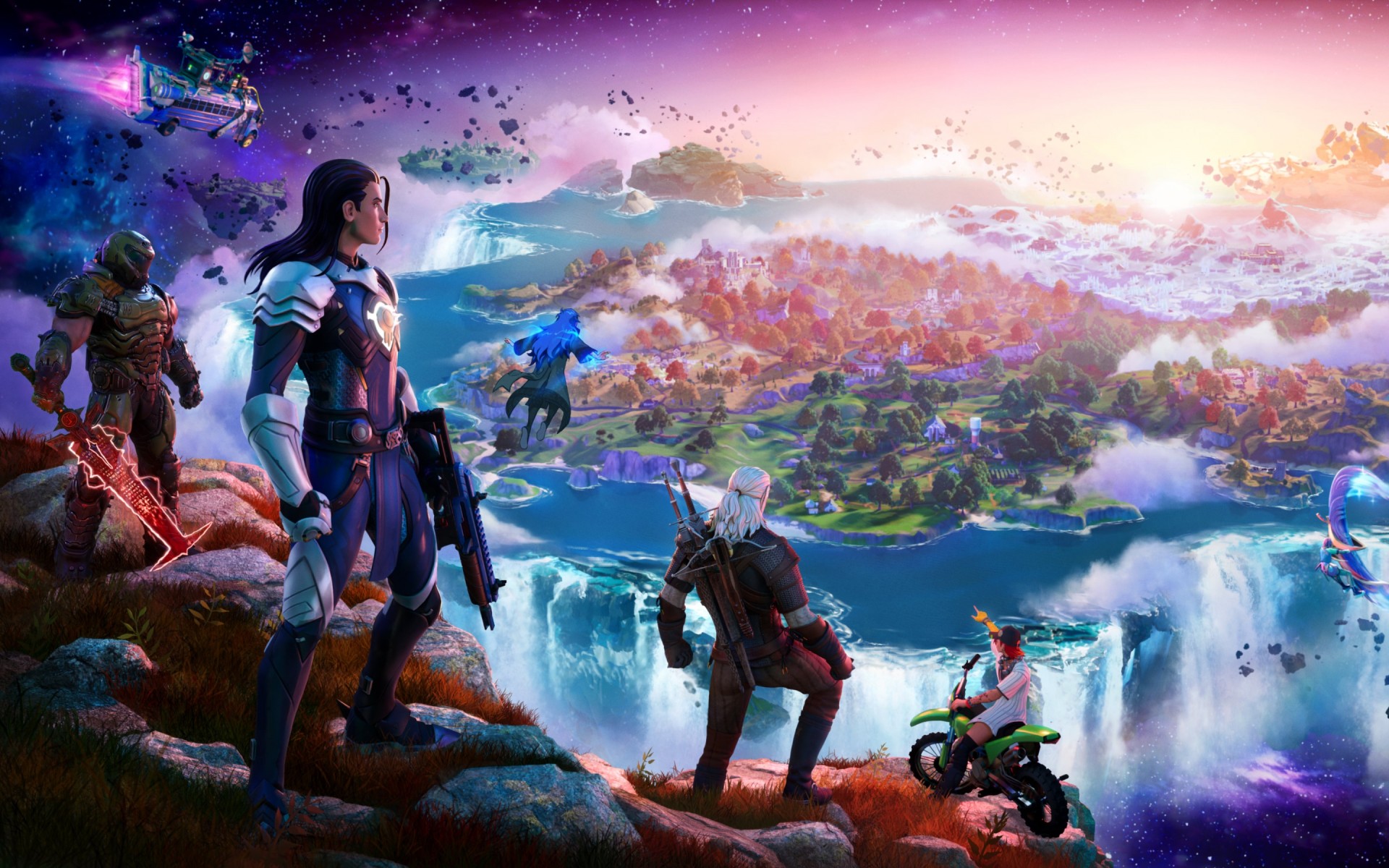Fortnite Crossover Island Wallpaper – free HD wallpaper