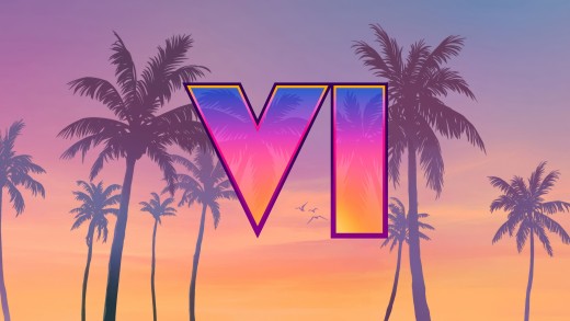 GTA 6 Sunset Logo Wallpaper