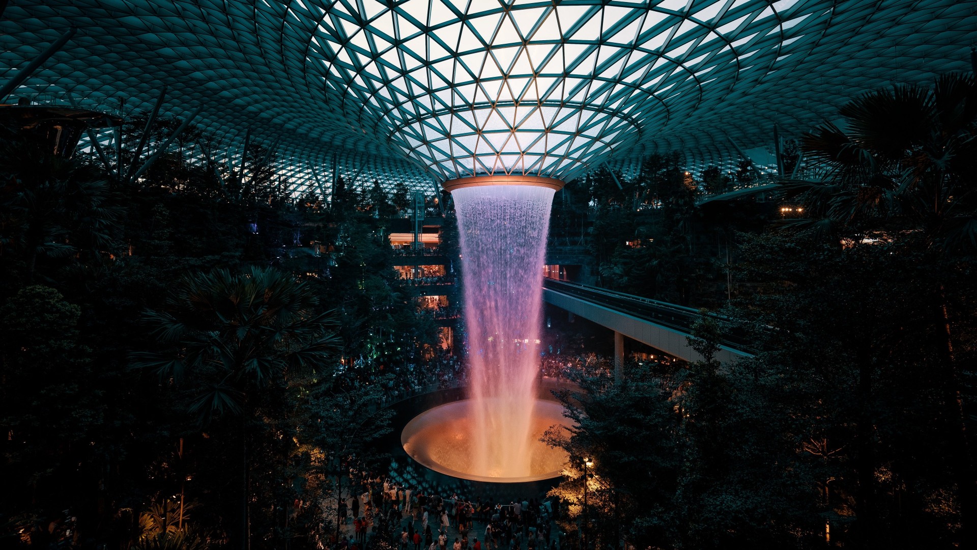 Jewel Rain Vortex Architecture Wallpaper – free HD wallpaper
