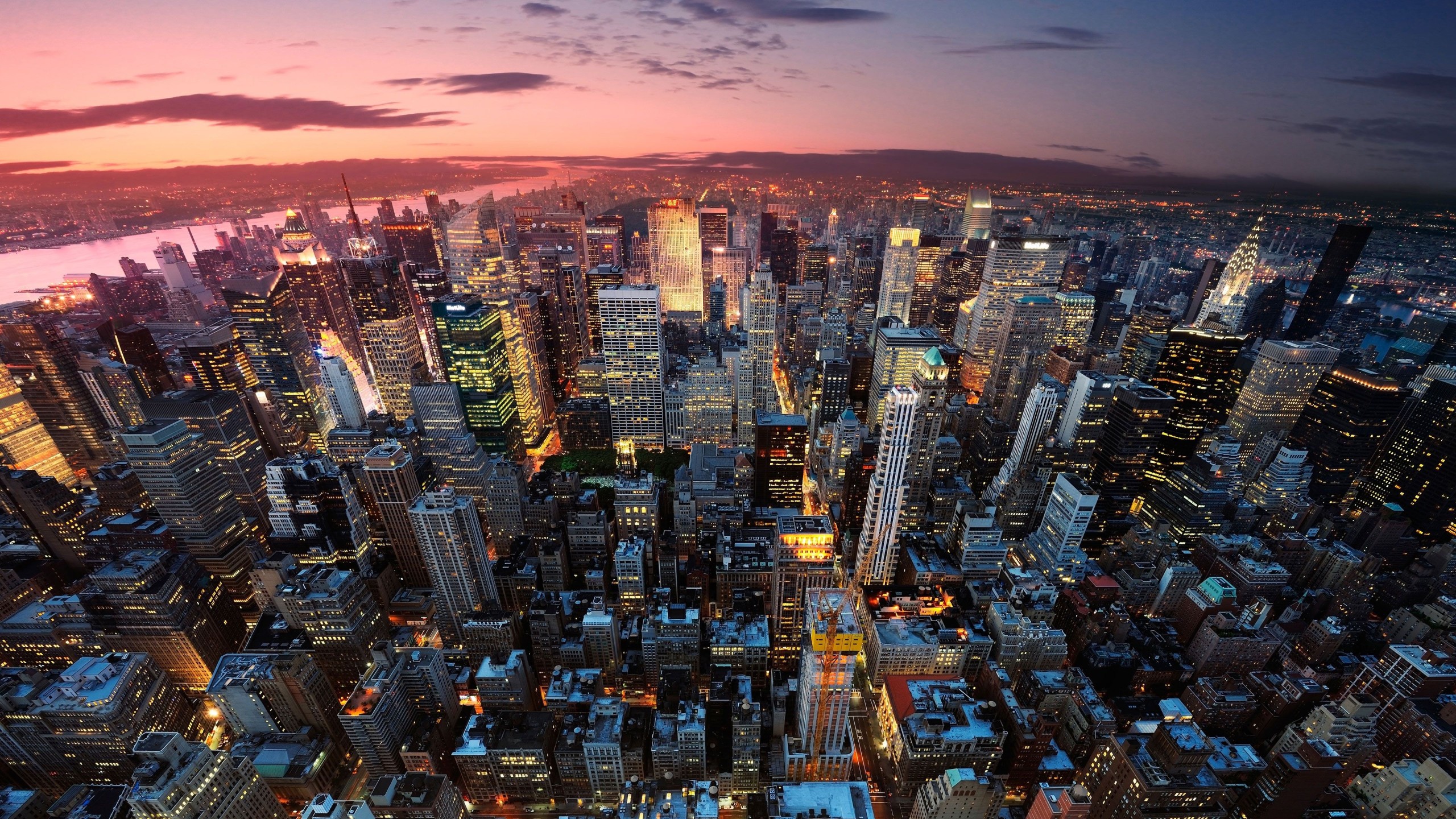 Manhattan Aerial Skyline 4K City Wallpaper – free HD wallpaper