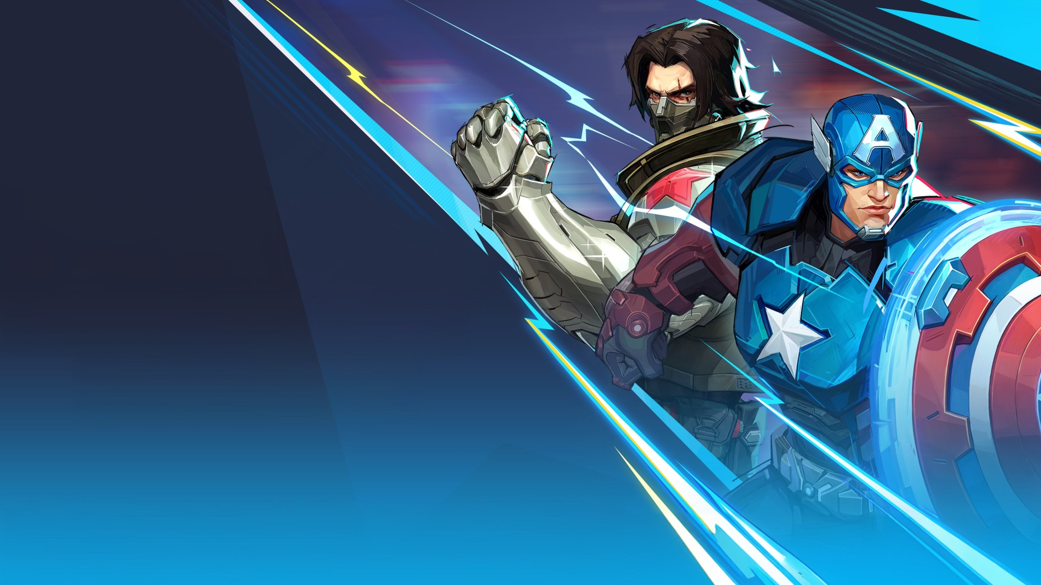 Marvel Rivals Captain America Winter Soldier 4K Wallpaper