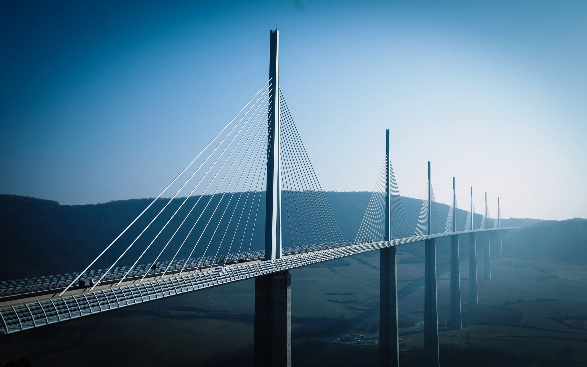 Modern Bridge Architecture Widescreen Wallpaper