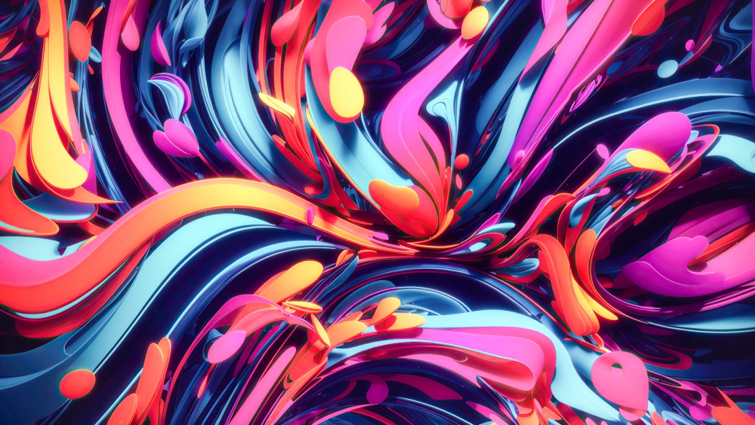 pc hd abstract wallpaper fluorescentes