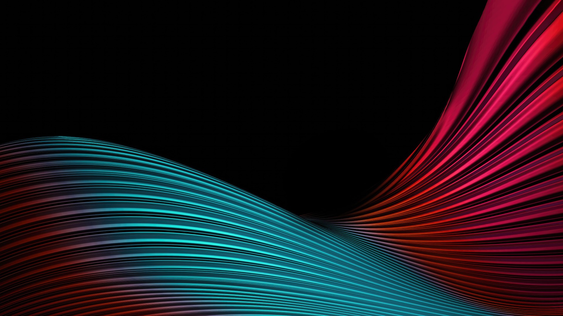 Neon Cyan Magenta Wave Wallpaper – free HD wallpaper