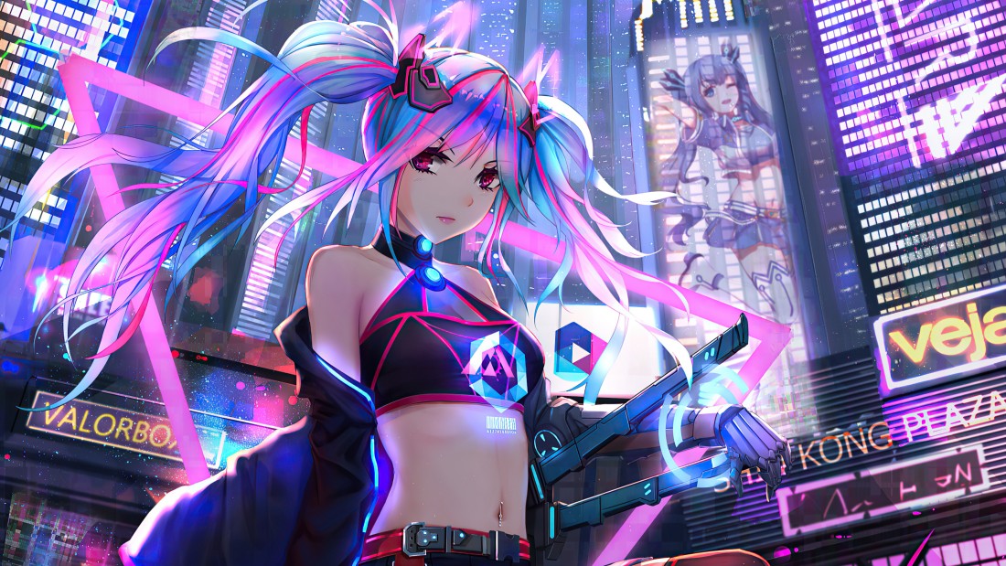 neon-cyberpunk-anime-girl-4k-wallpaper-3840×2160