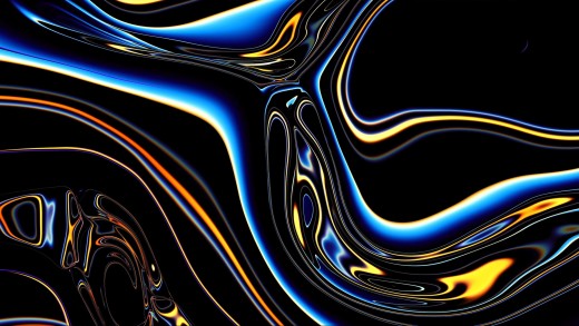 Neon Liquid Glow Wallpaper