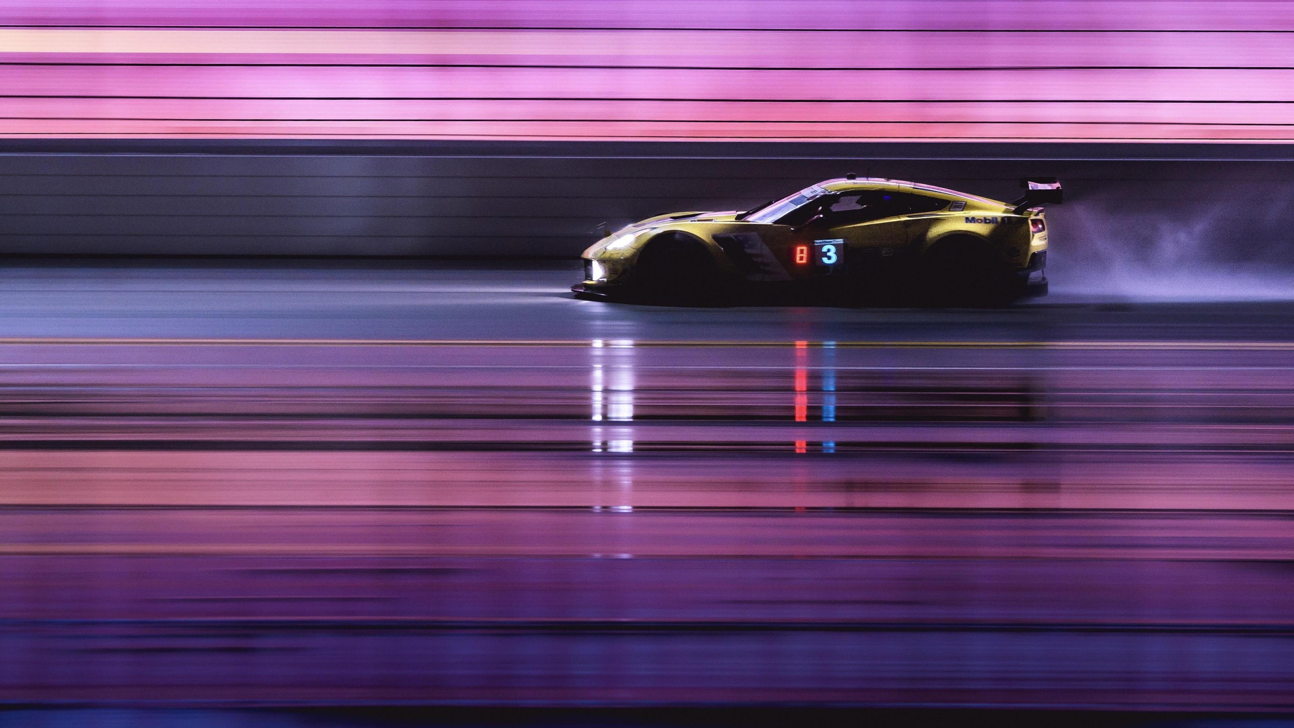 Neon Race Car Motion Wallpaper – free HD wallpaper
