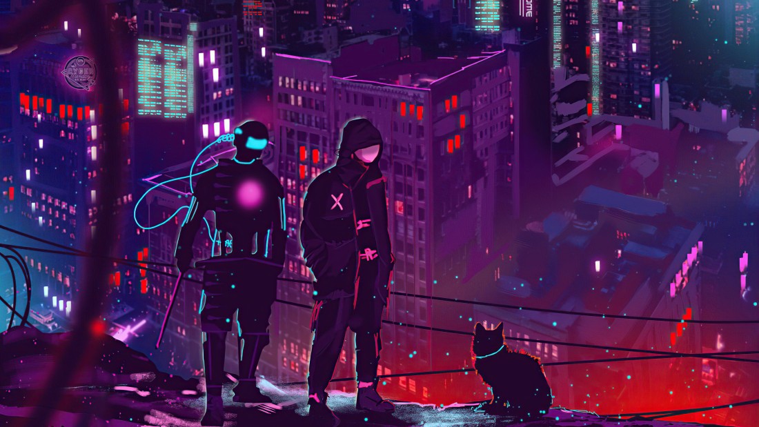 neon-rooftop-cyberpunk-anime-5k-wallpaper-5120×2880