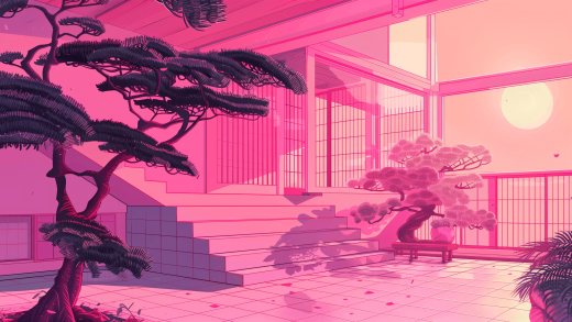 pink-japanese-courtyard-wallpaper-pastel-architecture-2912×1632