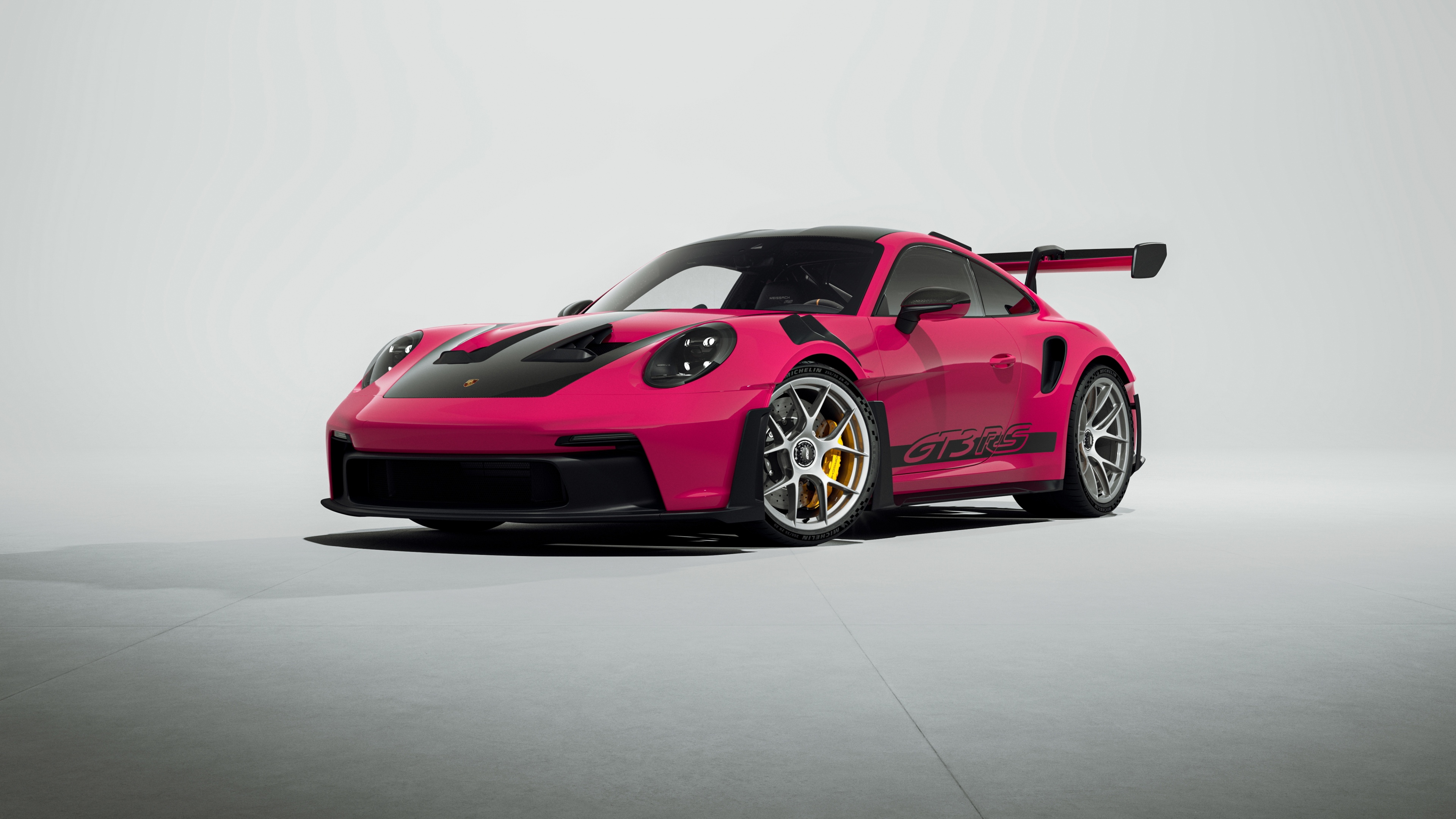 Pink Porsche 911 GT3 RS Studio Wallpaper – free HD wallpaper